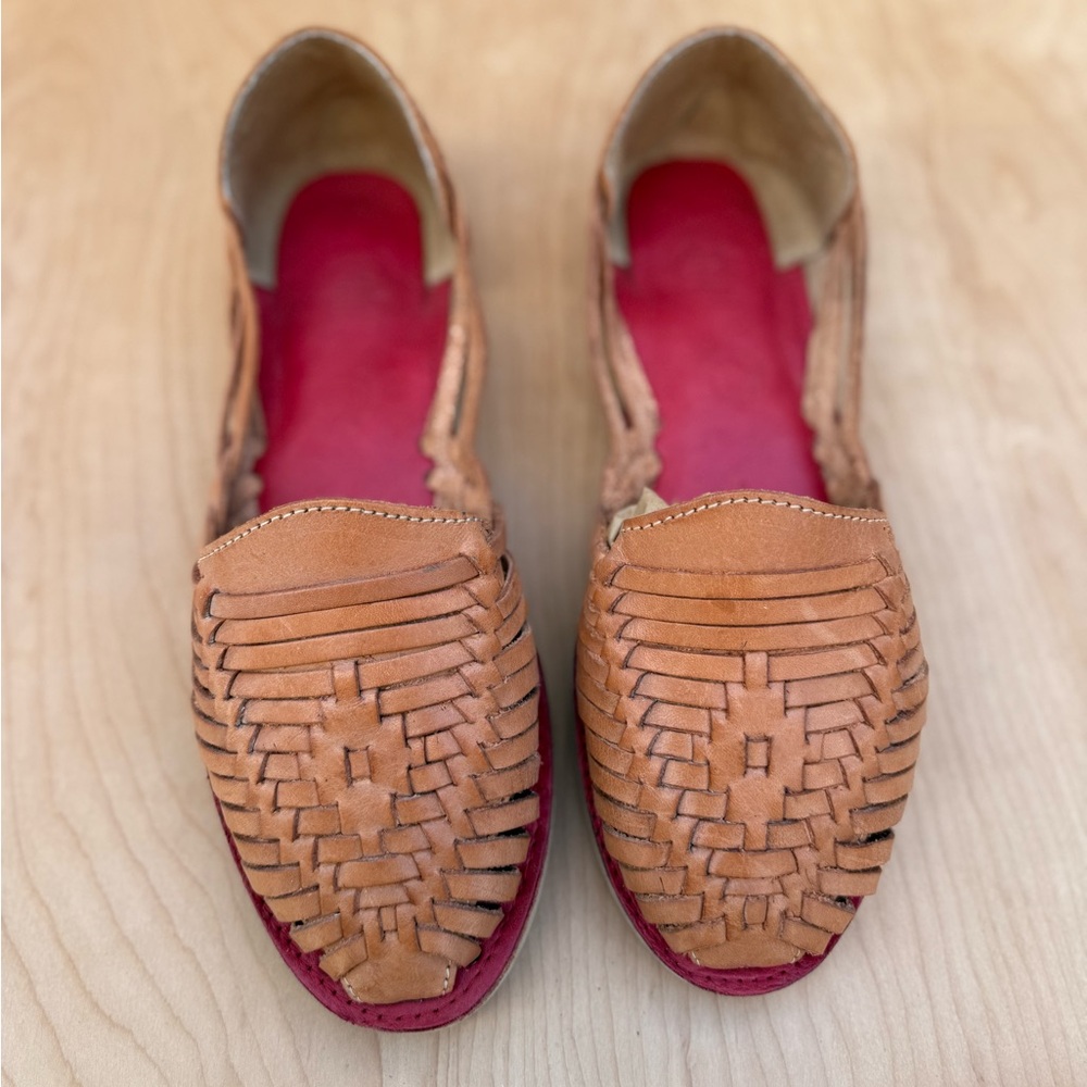 Women’s Woven Leather Espadrille Slip-On’s - Picture 2 of 11